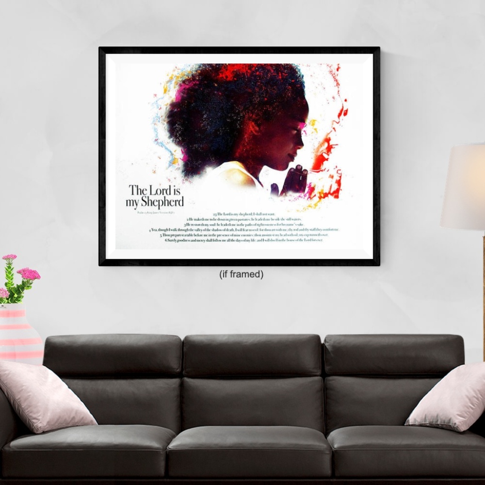 The Lord Is My Shepherd Poster Children (24x18)